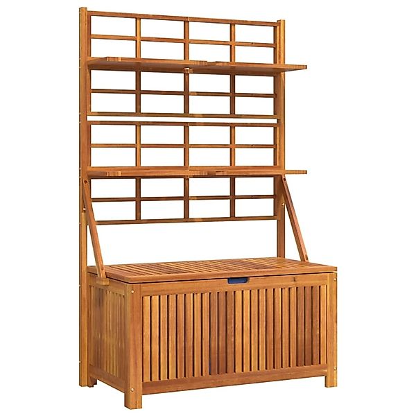 vidaXL Truhe mit Rankgitter 99x50x160 cm Massivholz Akazie günstig online kaufen