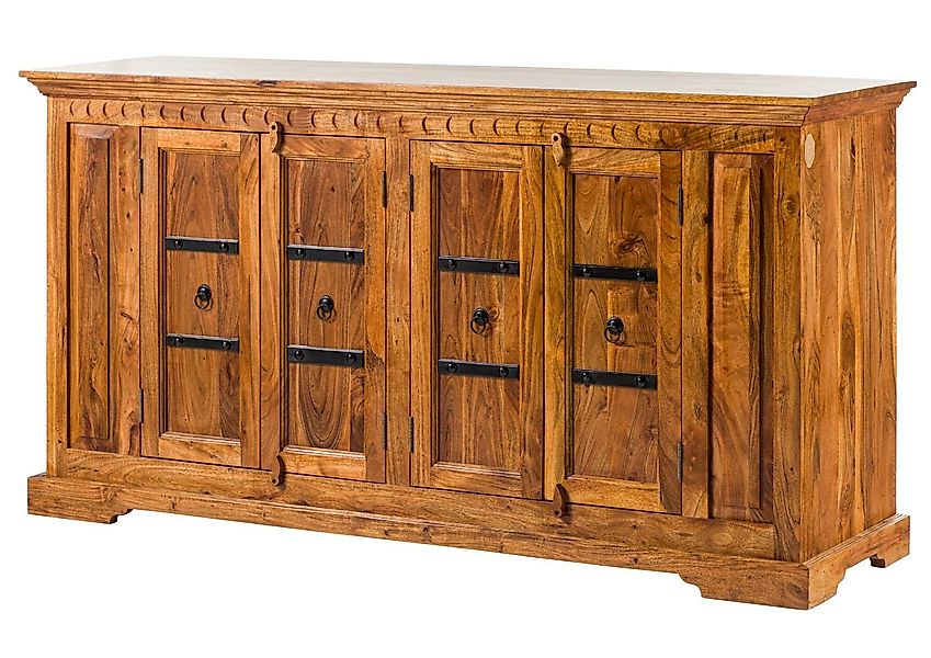 Massivmoebel24 Sideboard (Sideboard Akazie 171x50x90 honig  günstig online kaufen
