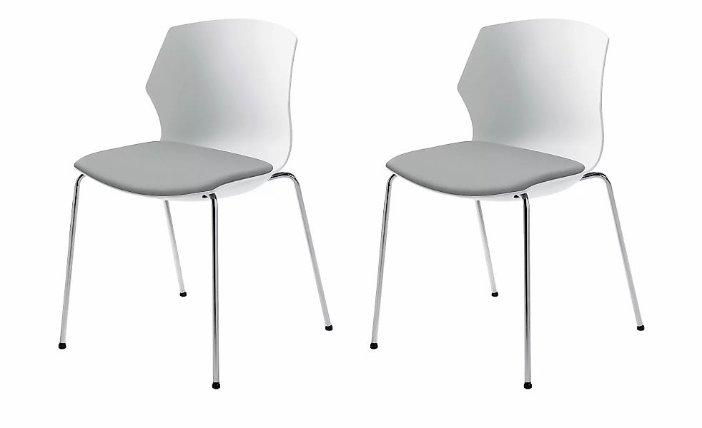 Stapelstuhl  2er Set MyPrimo ¦ grau ¦ Maße (cm): B: 51 H: 80,5 T: 53.0 Stüh günstig online kaufen