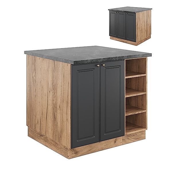 Vicco Unterschrank Fame-Line, Anthrazit-Gold/Goldkraft Eiche, 90 günstig online kaufen