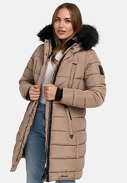 Navahoo Winterjacke Steppjacke lang mit Kapuze – Warm gefüttert Lange Winte günstig online kaufen