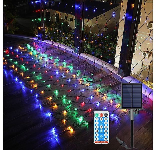 Rosnek LED-Lichterkette Solar,Wasserdichte,mit Fernsteuerungs,für Garten Hi günstig online kaufen