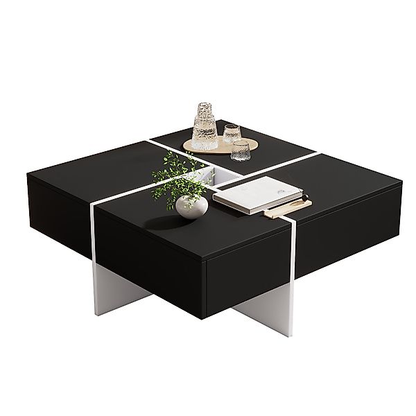 Merax Couchtisch mit Patchwork Design, Beistelltisch günstig online kaufen
