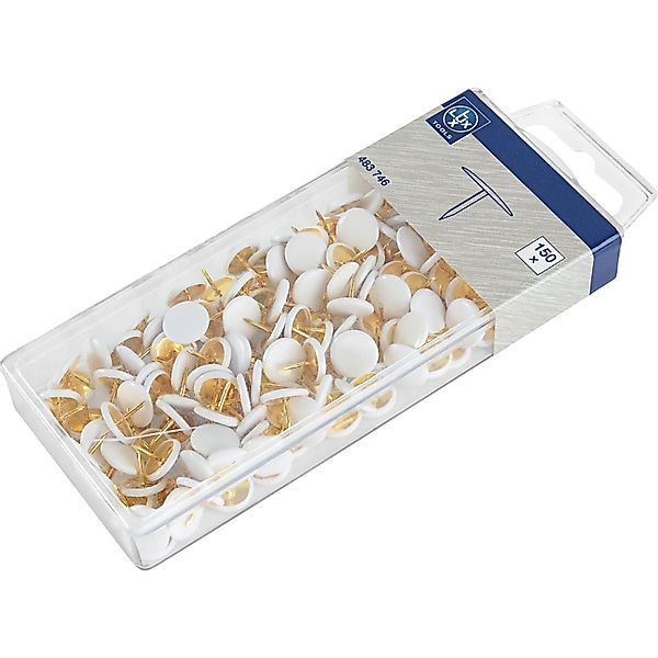 Heftzwecke Stahl Kunststoff Weiß 150 Stück günstig online kaufen