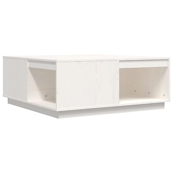 vidaXL Couchtisch Weiß 100x101x40,5 cm Massivholz Kiefer 814520 günstig online kaufen