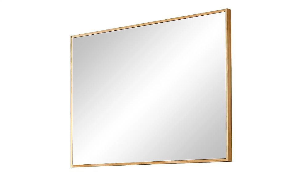 Spiegel 99 x 75 cm Tiba ¦ holzfarben ¦ Glas,Aluminium,Holz ¦ Maße (cm): B: günstig online kaufen