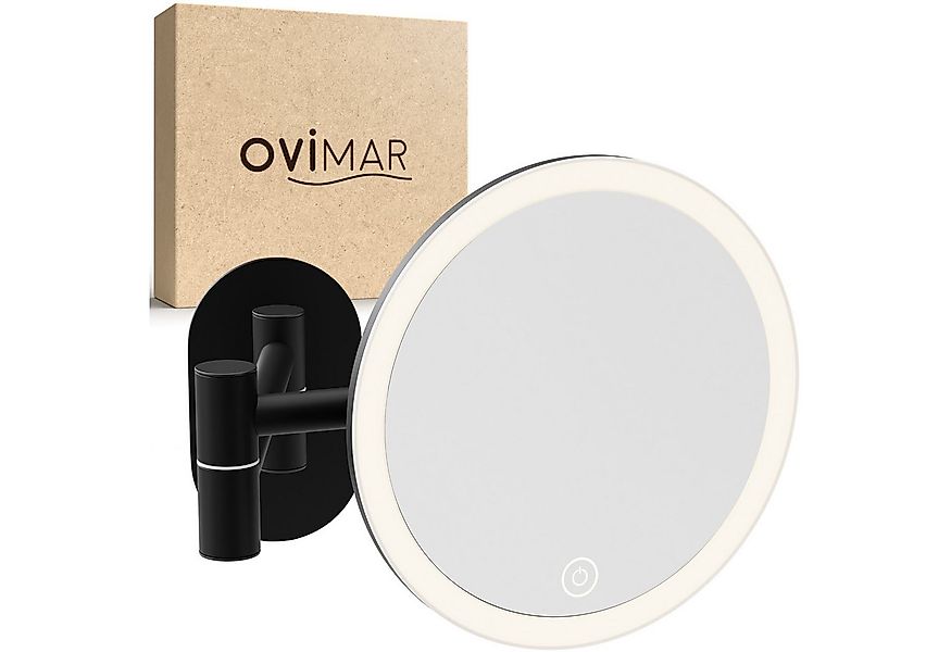 ovimar Kosmetikspiegel Leinoya (1-St), aus Edelstahl in Schwarz zur Zum Kle günstig online kaufen