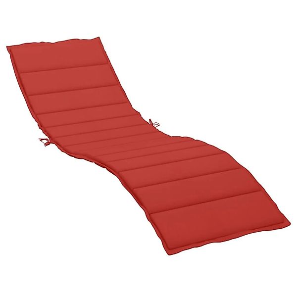 vidaXL Sonnenliegen-Auflage Rot 200x70x3 cm Oxford-Gewebe 314224 günstig online kaufen
