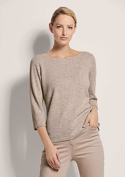 MADELEINE Strickpullover Schlichter Feinstrickpullover mit U-Boot-Ausschnit günstig online kaufen