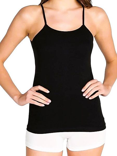 fashionshowcase Tanktop Damen Spaghettiträger Tops 4er günstig online kaufen