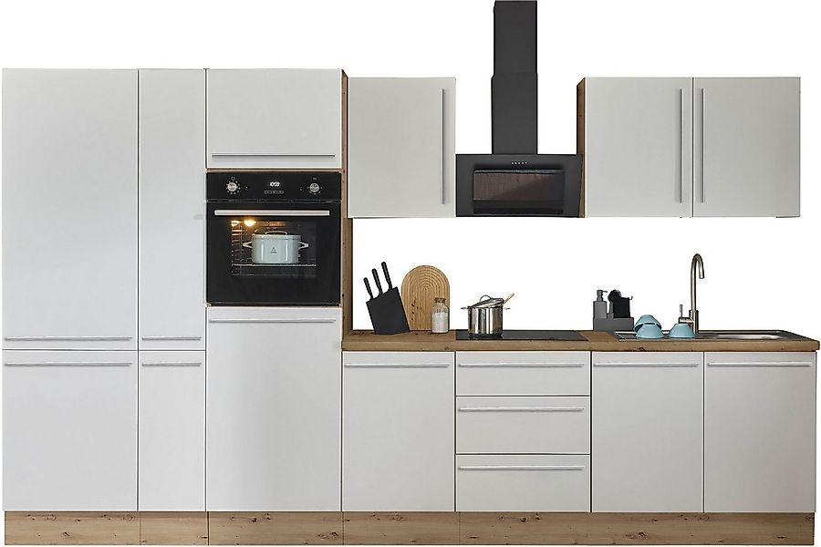 KOCHSTATION Küchenzeile Florida, Breite 360 cm, wahlweise mit E-Geräten,Sof günstig online kaufen