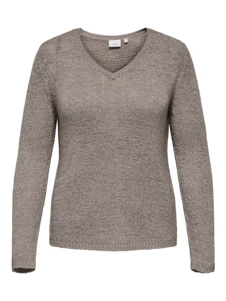 ONLY CARMAKOMA V-Ausschnitt-Pullover CARGEENA L/S V-NECK günstig online kaufen