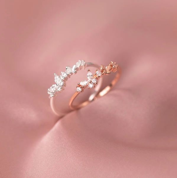 Eyecatcher Silberring 925 Sterling Silber Schmetterling günstig online kaufen