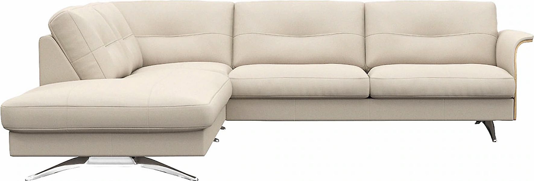 FLEXLUX Ecksofa "Glow, super bequem durch hochwertigem Sitzaufbau mit Feder günstig online kaufen