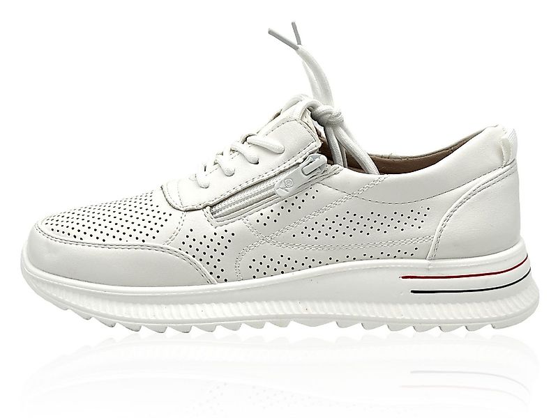 Nowaland Damen Halbschuhe mit Reißverschluss und Perforierung Sneaker Seitl günstig online kaufen