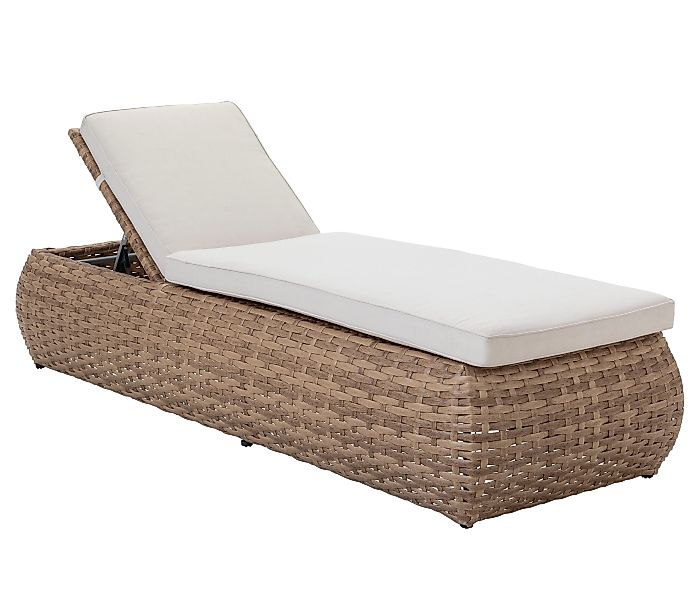 Dehner Gartenlounge-Set Gartenliege Tulum, mit verstellbarem günstig online kaufen