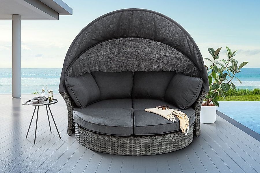 riess-ambiente Loungebett SEATTLE 195cm grau, Einzelartikel günstig online kaufen