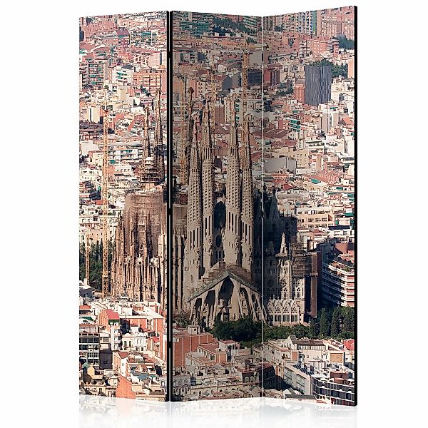 3-teiliges Paravent - Heart Of Barcelona [room Dividers] günstig online kaufen