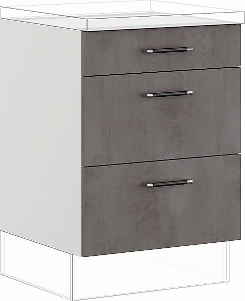 IMPULS KÜCHEN Auszugsunterschrank ""Prag und Valencia", Breite/Höhe: 60/72, günstig online kaufen