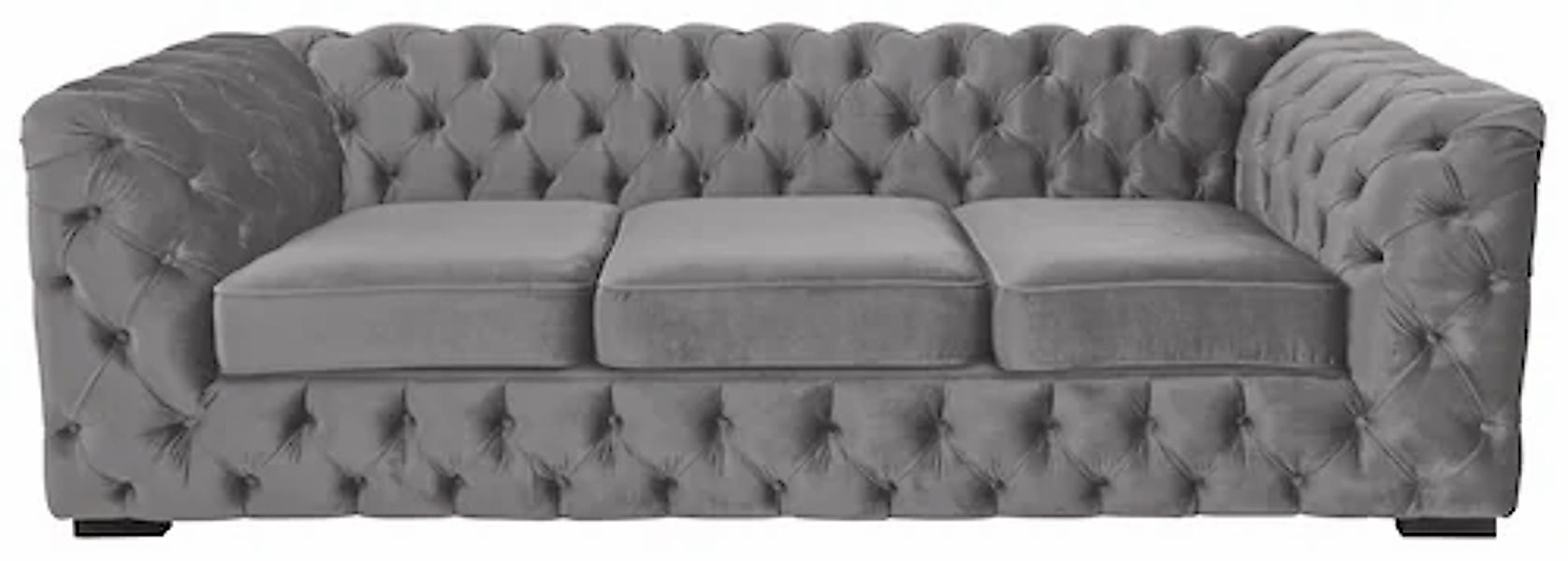 Home affaire Chesterfield-Sofa »Kalina« klassische Chesterfield-Knopfheftun günstig online kaufen