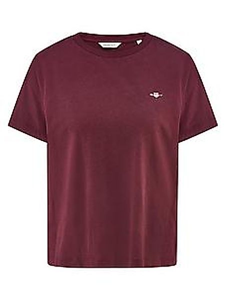 Rundhals-Shirt GANT rot günstig online kaufen