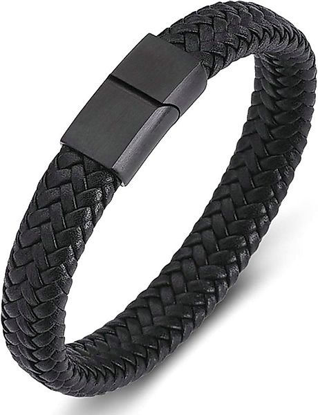 MEGAGOODS Lederarmband PU-Leder Armband Herren Magnetverschluss günstig online kaufen