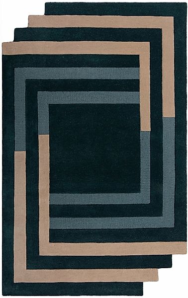 FLAIR RUGS Wollteppich "Labyrinth Shaped" rechteckig 10 mm Höhe Schall- und günstig online kaufen