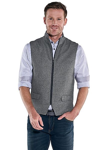 Engbers Anzugweste Herren Sakko-Weste mit Zipper, Grau günstig online kaufen