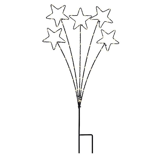 Kaemingk LED Dekolicht Stabbeleuchtung Sterne, Batteriebetrieben, LED fest günstig online kaufen