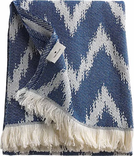 TOM TAILOR HOME Wohndecke »Zig Zag«, mit feinem Fransenabschluss, Kuschelde günstig online kaufen