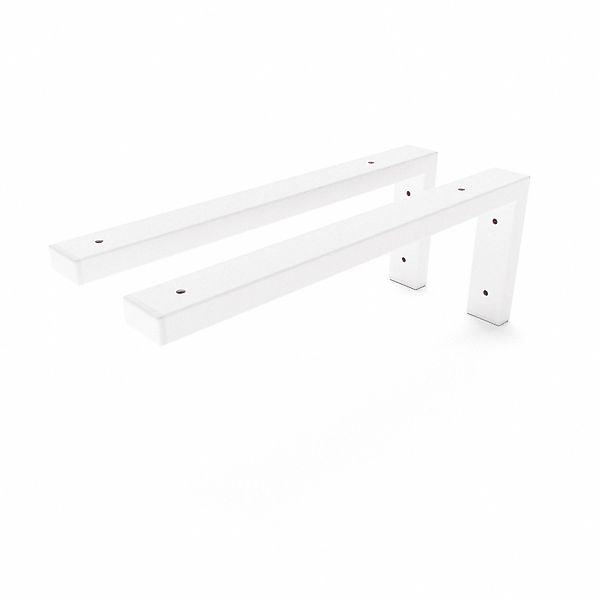 HEVVA Waschtischhalterung MAIN 40 cm Tief 2er Set Weiß günstig online kaufen