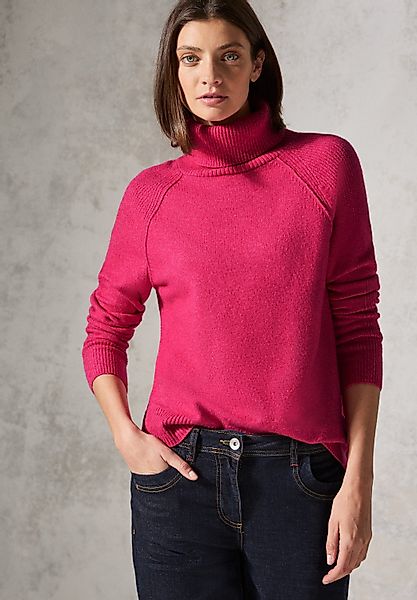 CECIL Rollkragenpullover mit Rippbündchen günstig online kaufen