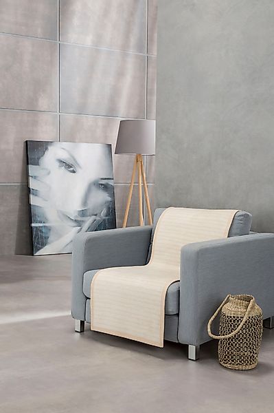 IBENA Sesselschoner Fano, B x H: 50 x 200 cm, mit modernen Streifen günstig online kaufen