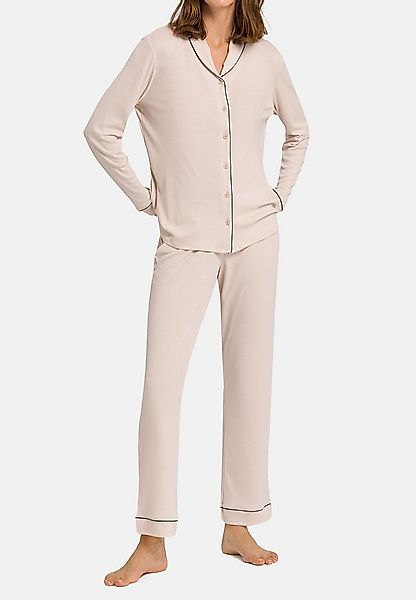 Hanro Pyjama Natural Comfort (Set, 2 tlg) Pyjama - Im klassischem Design, S günstig online kaufen