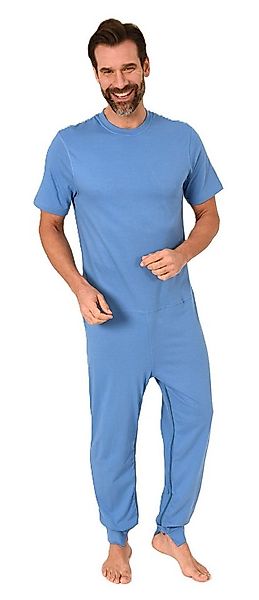 Normann Care Pyjama Herren kurzarm Pflegeoverall mit langen Bein und 2 Reis günstig online kaufen