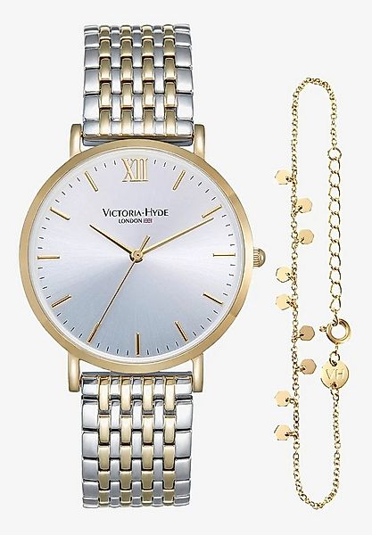 Victoria Hyde Quarzuhr Victoria Hyde Primrose Classic Bicolor Set Damen B, günstig online kaufen