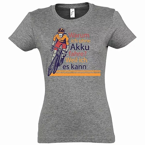 Youth Designz T-Shirt "Warum ich ohne Akku fahre? Weil ich es kann" Damen T günstig online kaufen