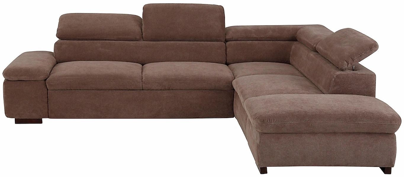Home affaire Ecksofa "Alberto L-Form" mit Kopfteilverstellung, wahlweise mi günstig online kaufen