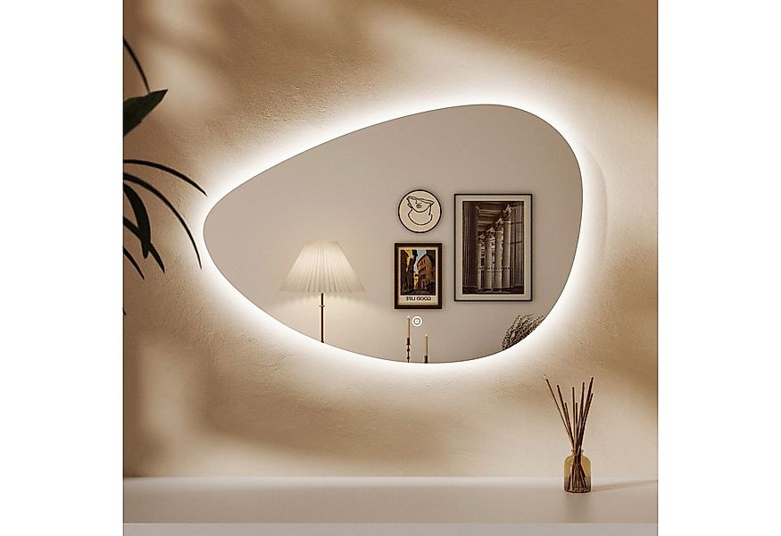 WDWRITTI Dekospiegel Wandspiegel mit beleuchtung Flur Flurspiegel Modern Ra günstig online kaufen