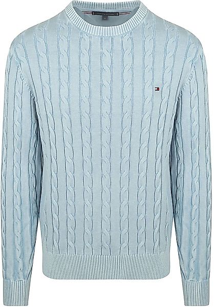 Tommy Hilfiger Pullover Cable Hellblue - Größe XL günstig online kaufen