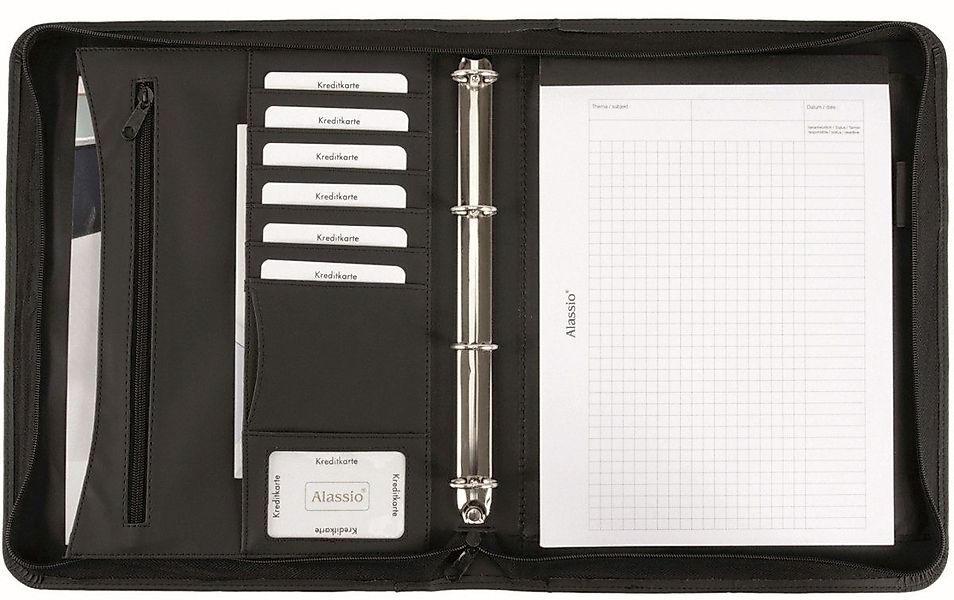 Alassio® Schreibmappe Ringbuchmappe Rondo A4 Kunstleder günstig online kaufen
