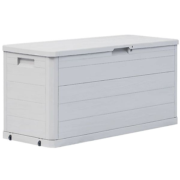 furnicato Gartenbox Garten-Aufbewahrungsbox 280 L Hellgrau günstig online kaufen