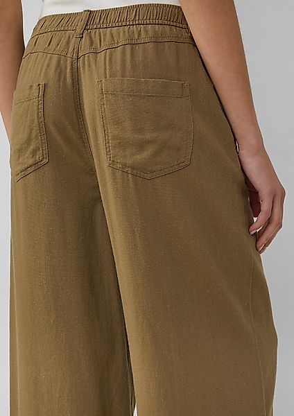 QS 7/8-Hose Culotte aus Leinenmix günstig online kaufen