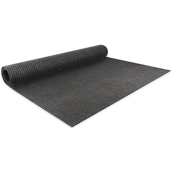 KARAT Eventteppich Atlas auf Maß Pflegeleicht Anthrazit 100 x 1100 cm günstig online kaufen