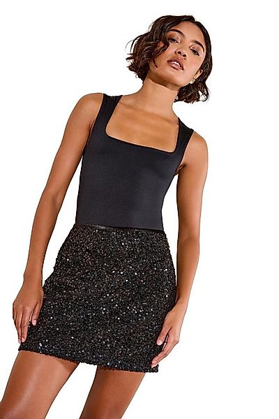 Friends Like These Paillettenrock Friends Like These Bouclé-Minirock mit Pa günstig online kaufen
