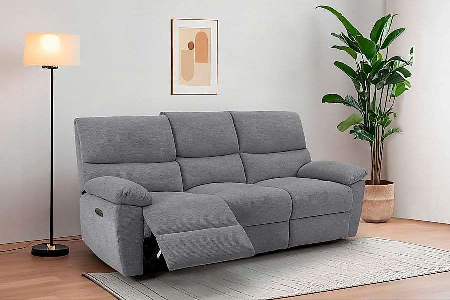 Home affaire 3-Sitzer LANNOY, manuelle o. elelektrische Relaxfunktion in 2 günstig online kaufen