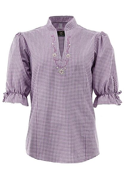 OS Trachten Trachtenbluse Porivo tailliert, Schlupfform, 1/2-Puffärmel, "Ed günstig online kaufen