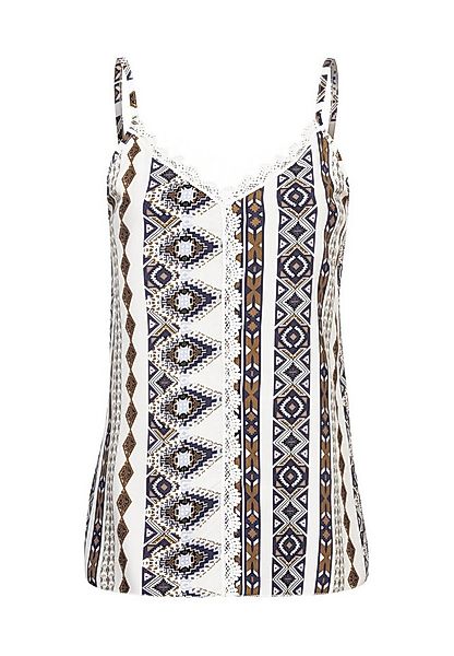 CLOUD 5IVE Tanktop CLOUD 5IVE Viskose Trägertop mit Spitzenbordüre günstig online kaufen