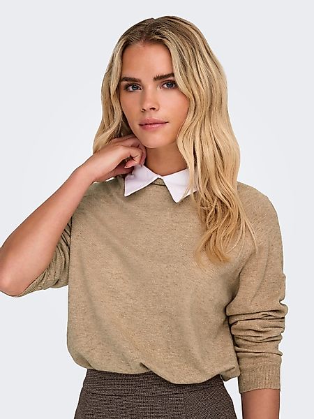 ONLY Rundhalspullover "ONLANGIE LIFE LS MIX COLLAR CC KNT" günstig online kaufen
