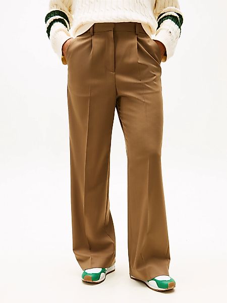Tommy Hilfiger Anzughose "TIMELESS WOOL WIDE LEG PANT" mit Wolle günstig online kaufen